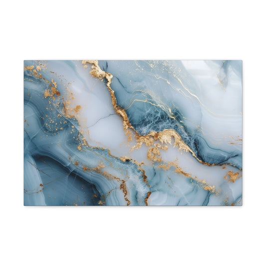 Lustrous Skyline Opulence - Marbleized Canvas