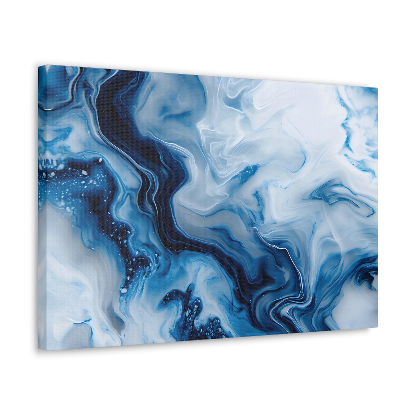 Sapphire Marbleized Essence - Marbleized Canvas