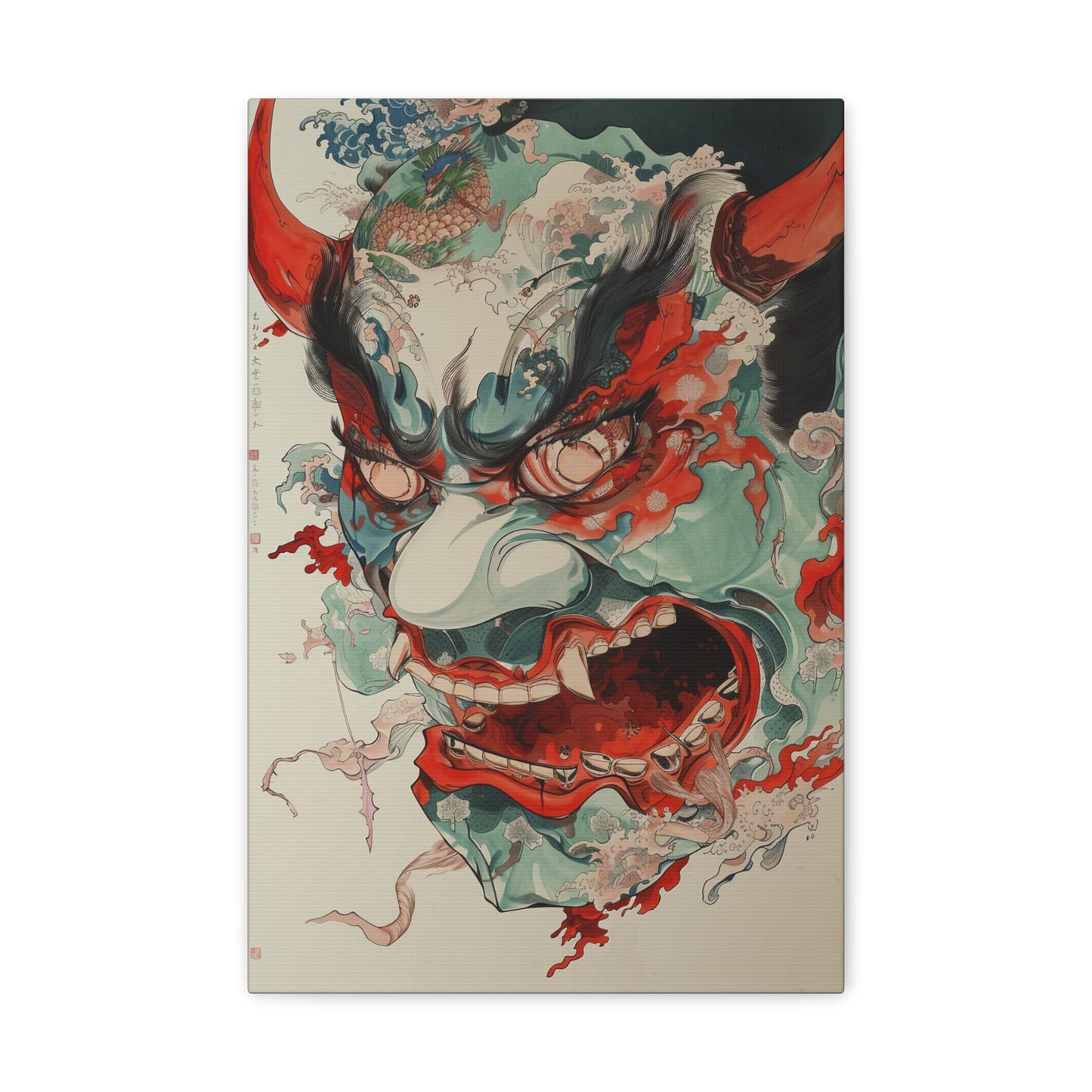 Crimson Sentinel - Ukiyo-e Canvas