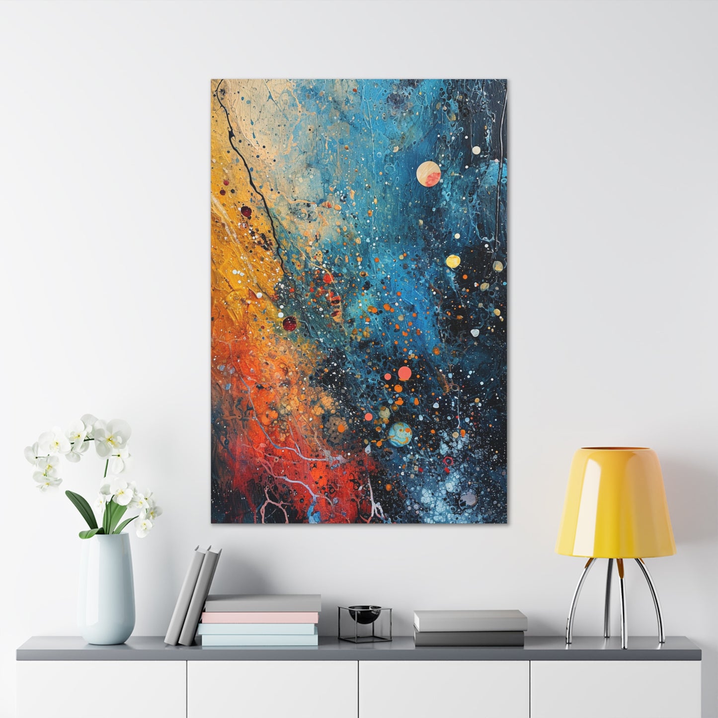 Chromatic Fizz - Abstract Harmony Canvas