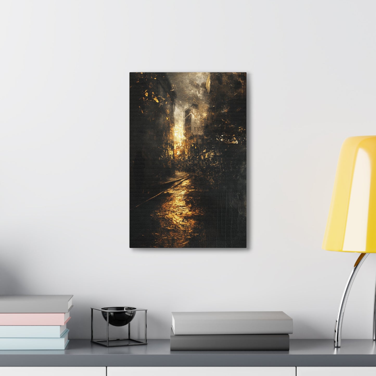 Midnight Metropolis - Abstract Harmony Canvas