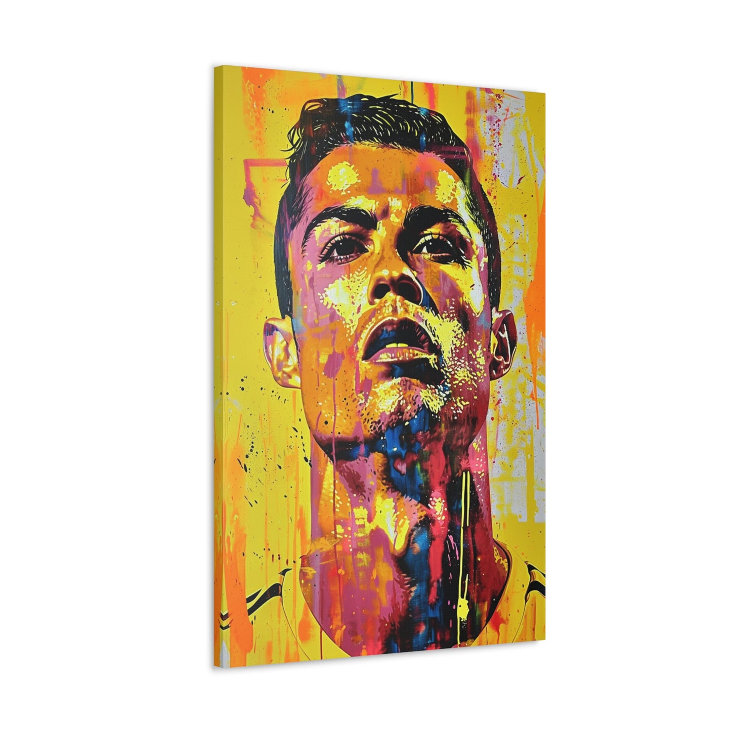 Ronaldo's Majesty: Artistic Presence in Soccer Greatness - Athletic Expressions Canvas