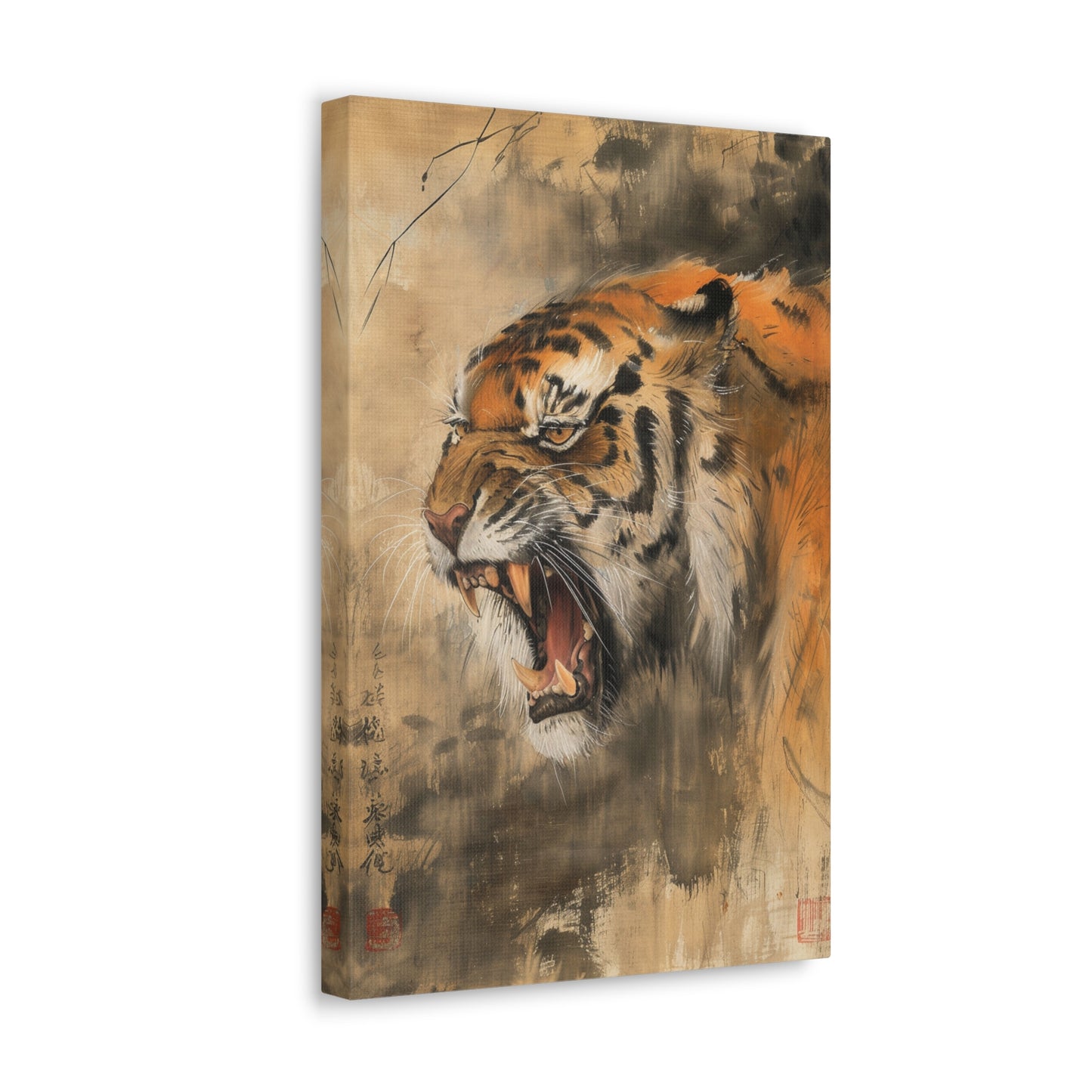 Roar of the Wild - Ukiyo-e Canvas