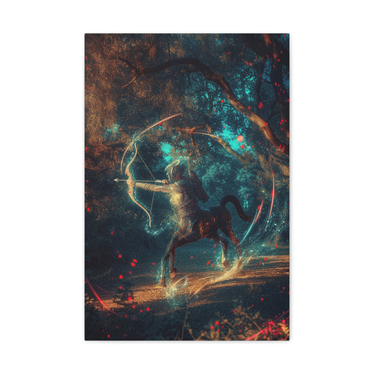 Sagittarian Serenade - Zodiac Whispers Canvas