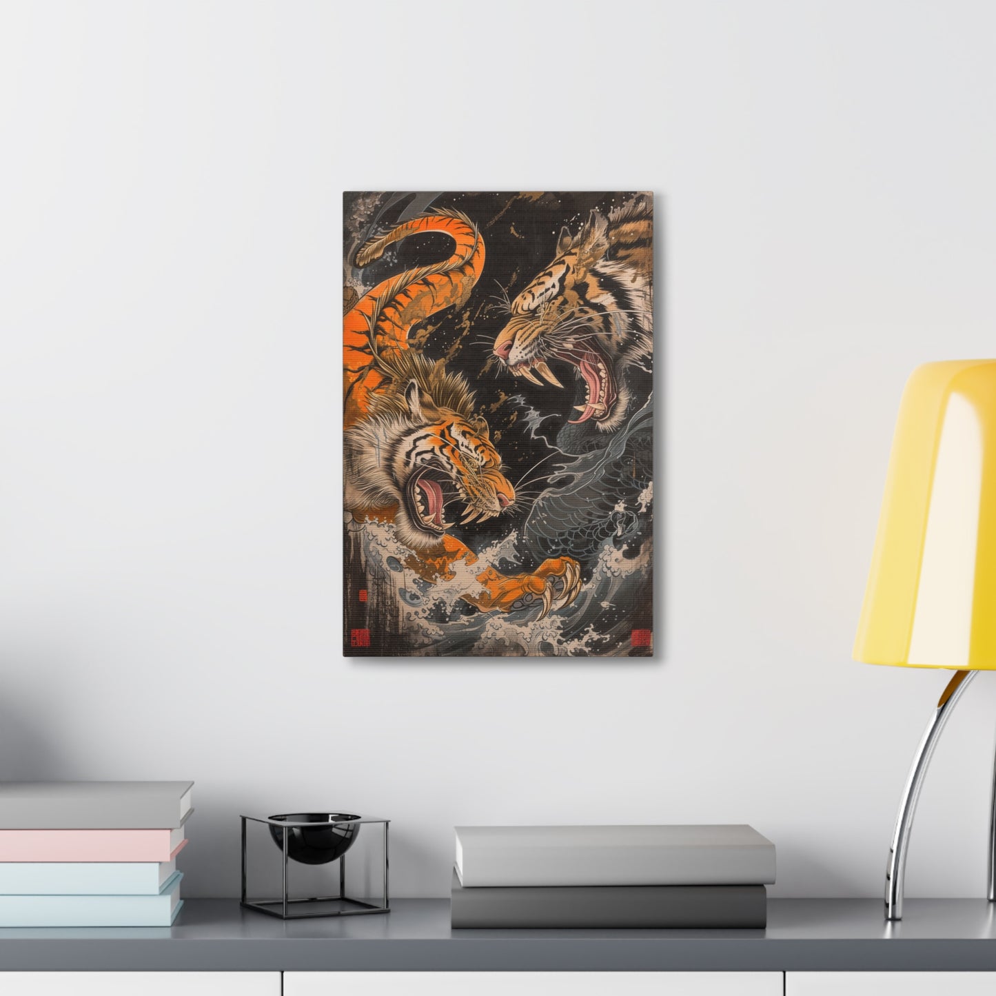 Roaring Duality - Ukiyo-e Canvas