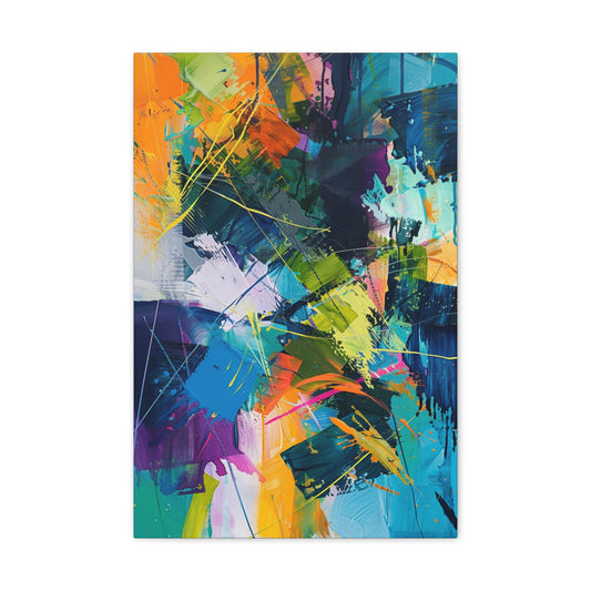 Chromatic Rhapsody: A Symphony of Expression - Abstract Harmony Canvas