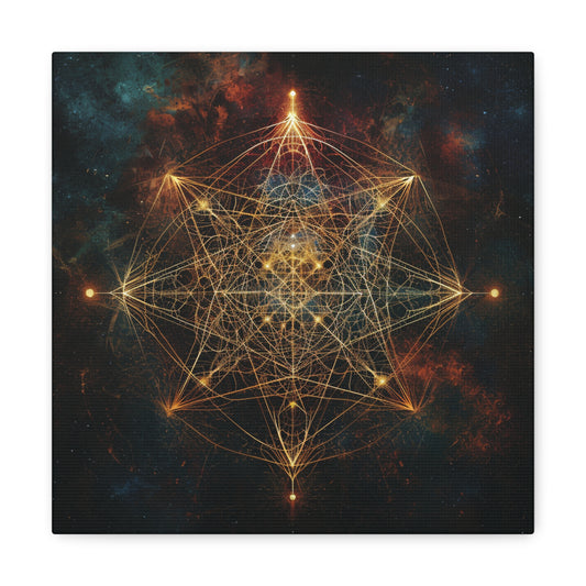 Metatron's Resonance - Sacred Geometry Canvas