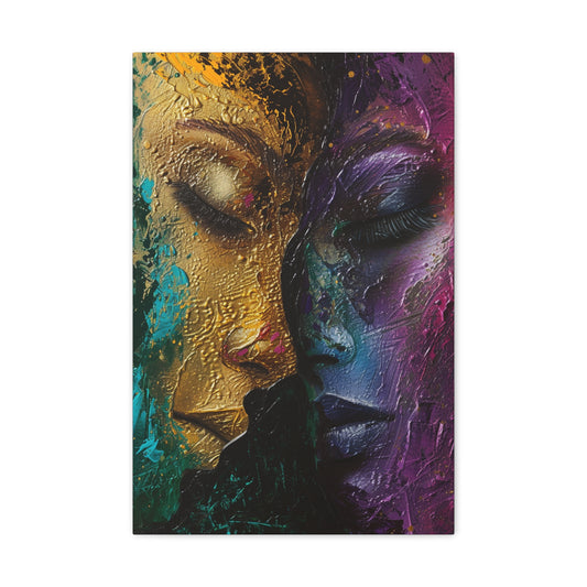 Cosmic Conversations - Zodiac Whispers Canvas