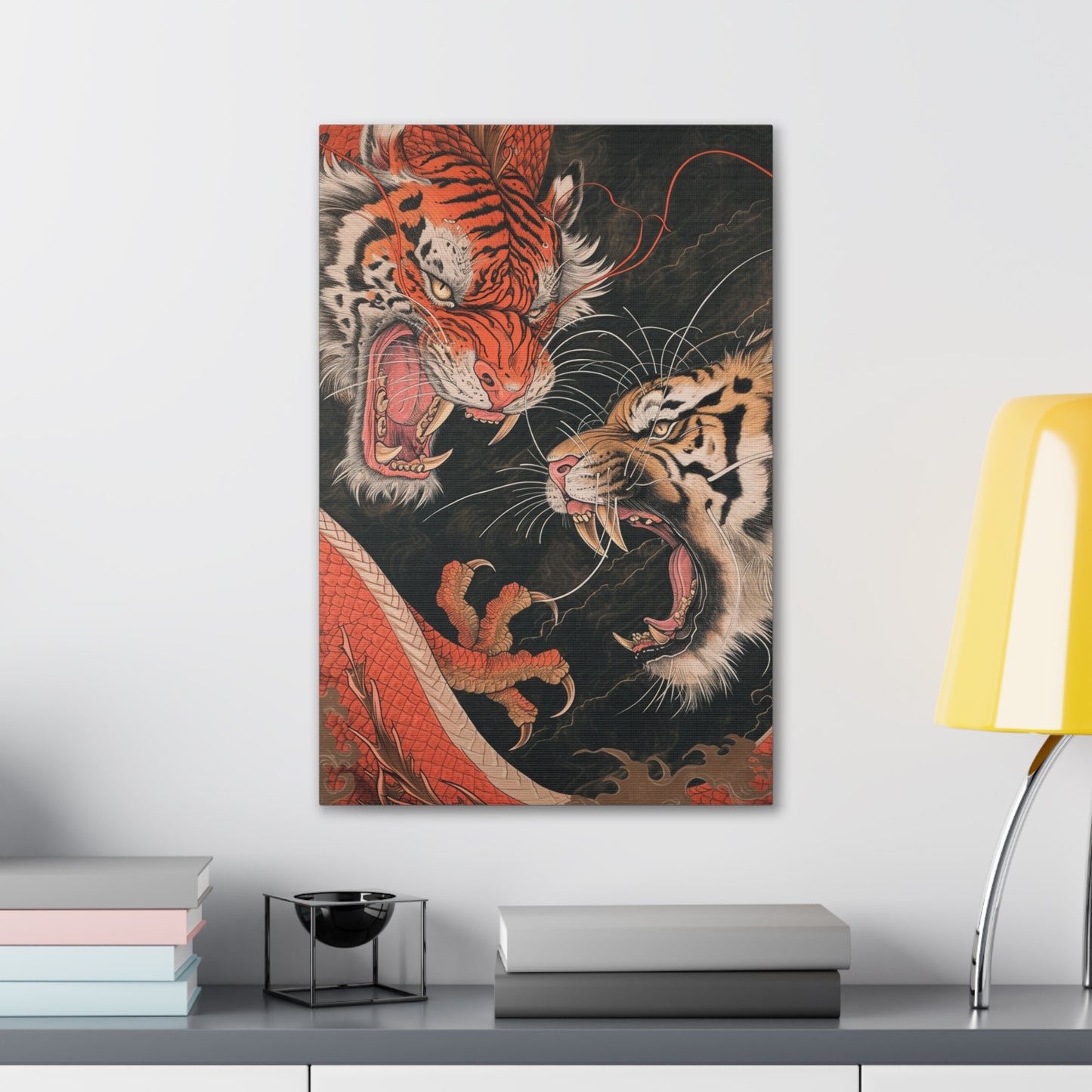 Roaring Kinship - Ukiyo-e Canvas