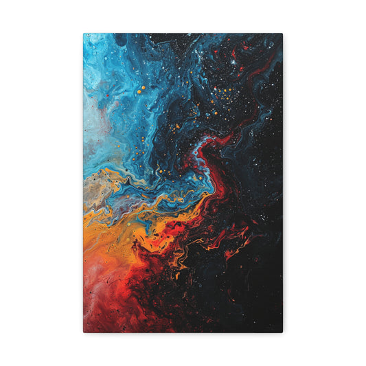 Luminous Convergence - Abstract Harmony Canvas