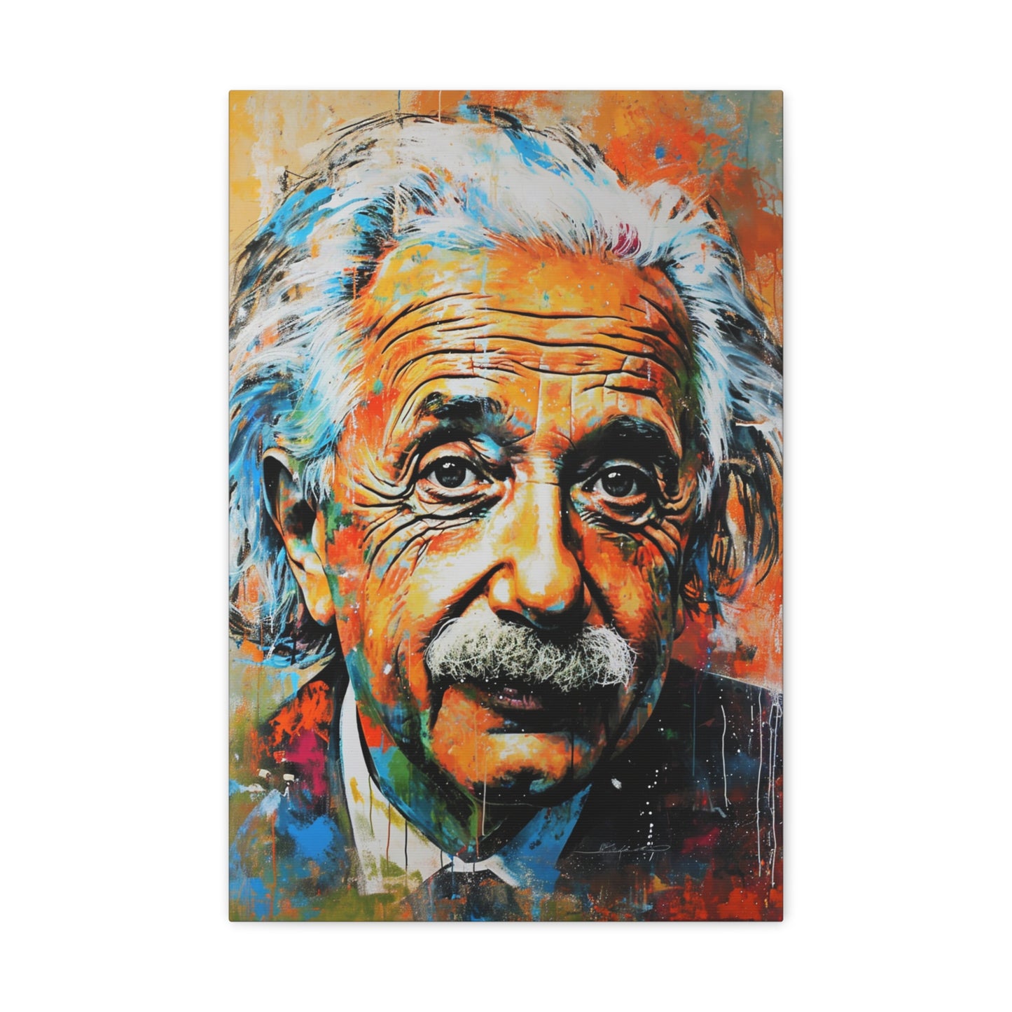 Cosmic Curvature: Einstein's Intellectual Odyssey - Pop Culture Magic Canvas