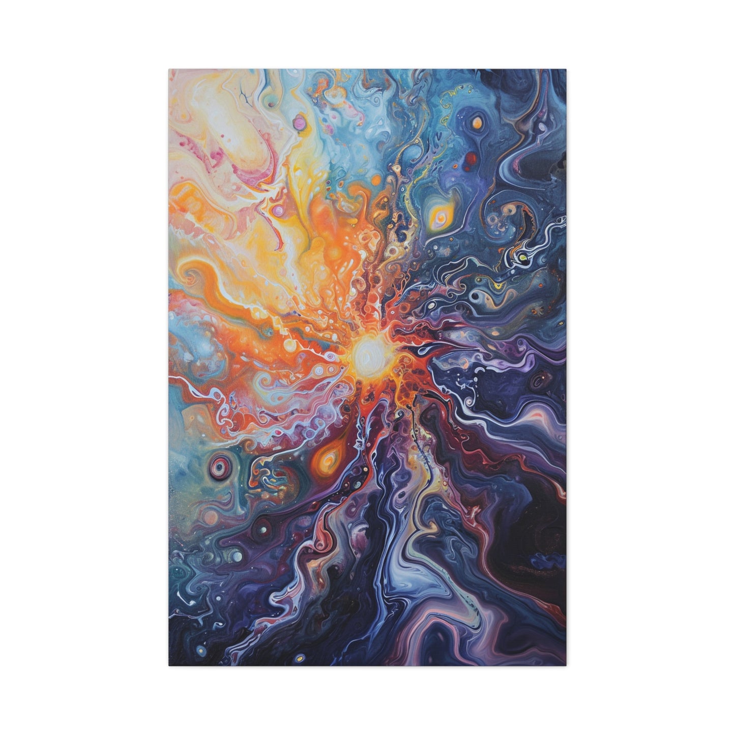 Solar Serenade - Abstract Harmony Canvas