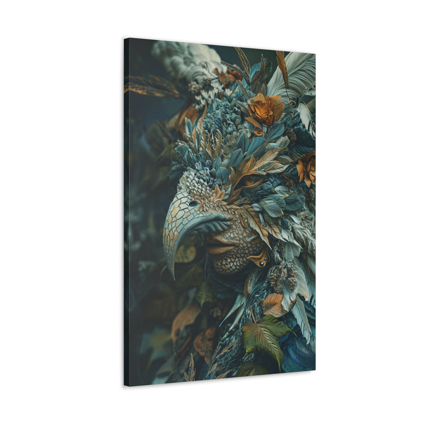 Verdant Enigma: Foliage-Adorned Chimera - Creatures From Beyond Canvas