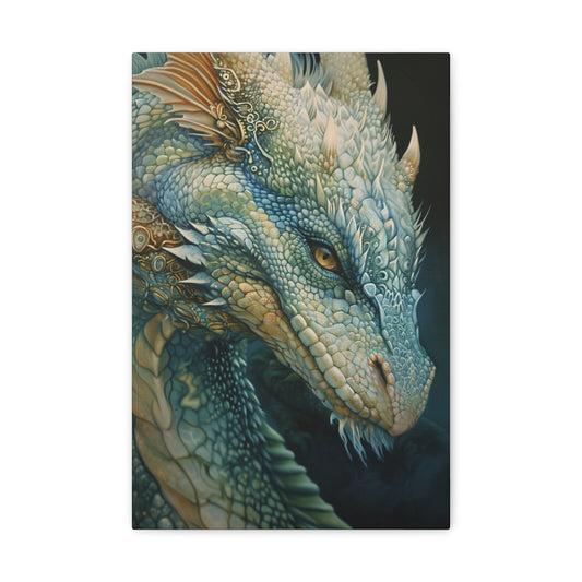 Majestic Gaze: Dragon's Elegance - Creatures From Beyond Canvas