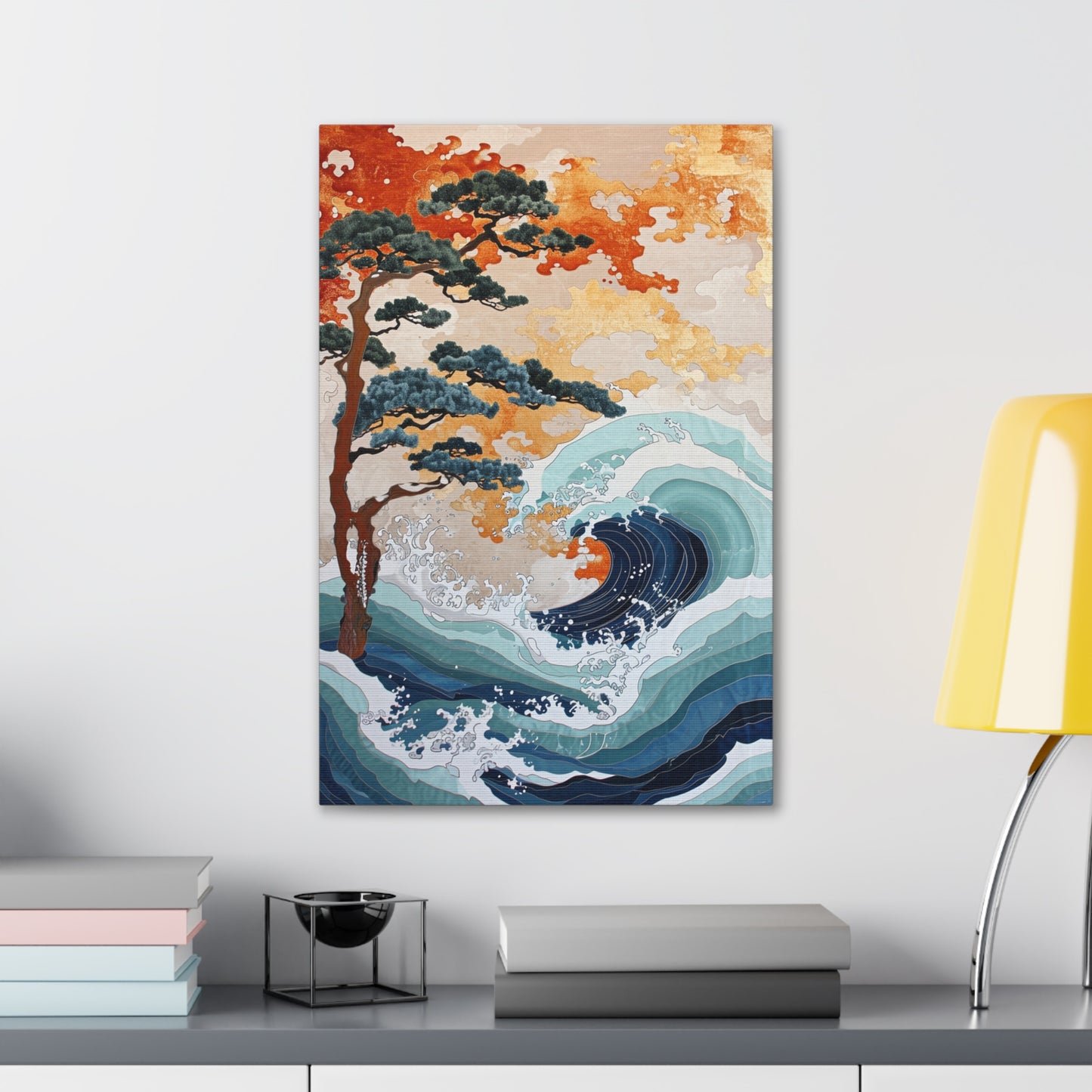 Azure Symphony - Ukiyo-e Canvas