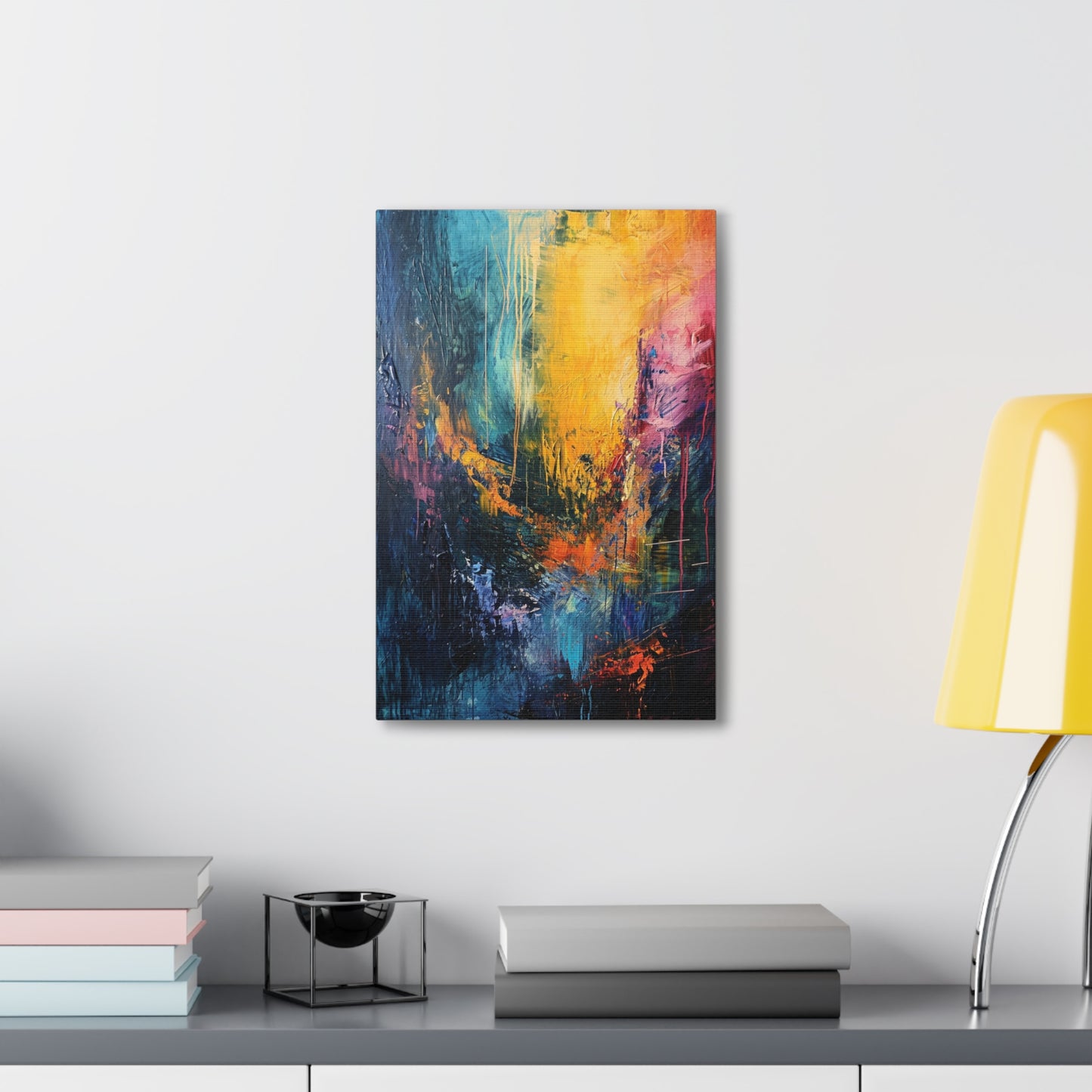 Chromatic Meltdown - Abstract Harmony Canvas