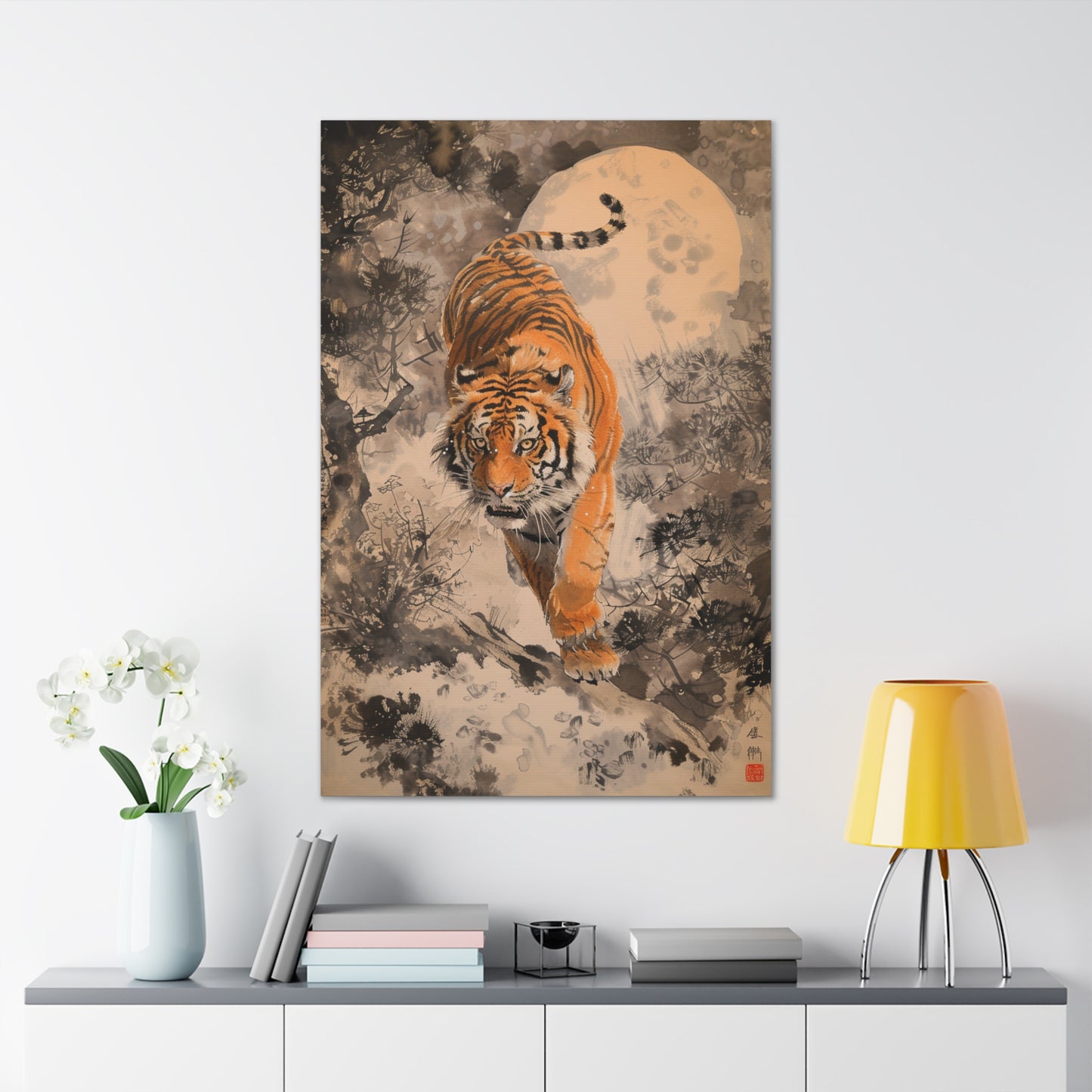 Golden Majesty - Ukiyo-e Canvas