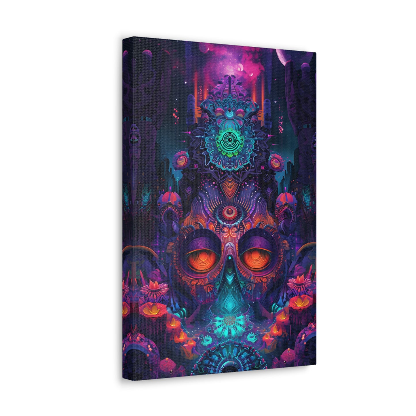 Psychedelic Symphony: A Mind-Bending Journey in Vibrant Colors - Psychedelica Canvas