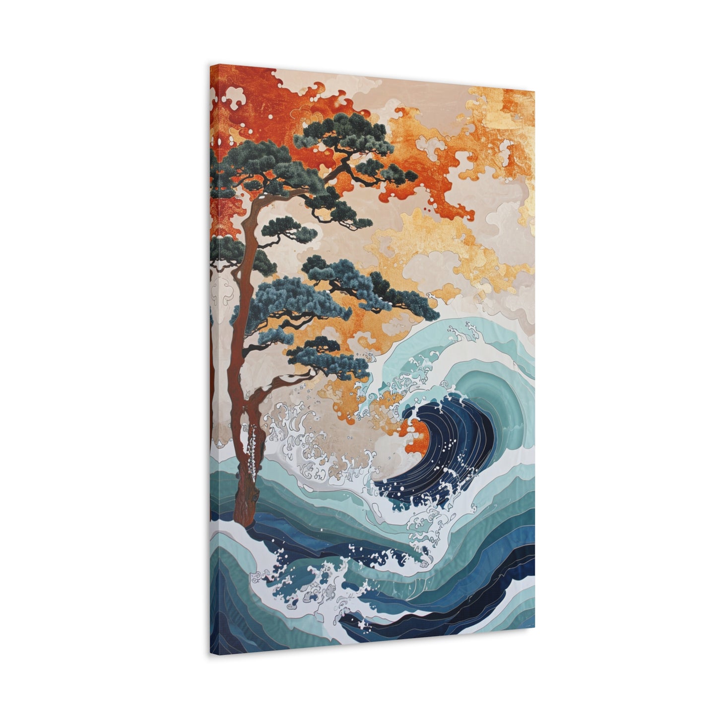 Azure Symphony - Ukiyo-e Canvas