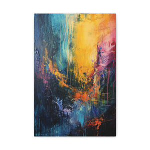 Chromatic Meltdown - Abstract Harmony Canvas