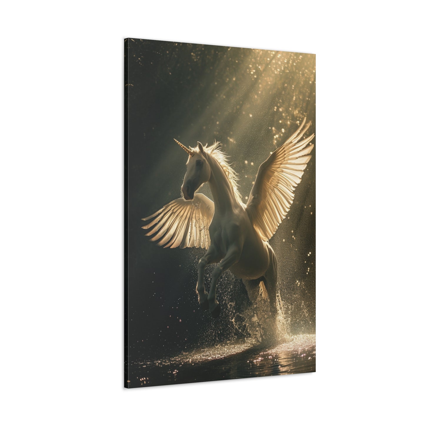 Pegacorn Majesty: Ethereal Wings and Horns - Creatures from Beyond Canvas