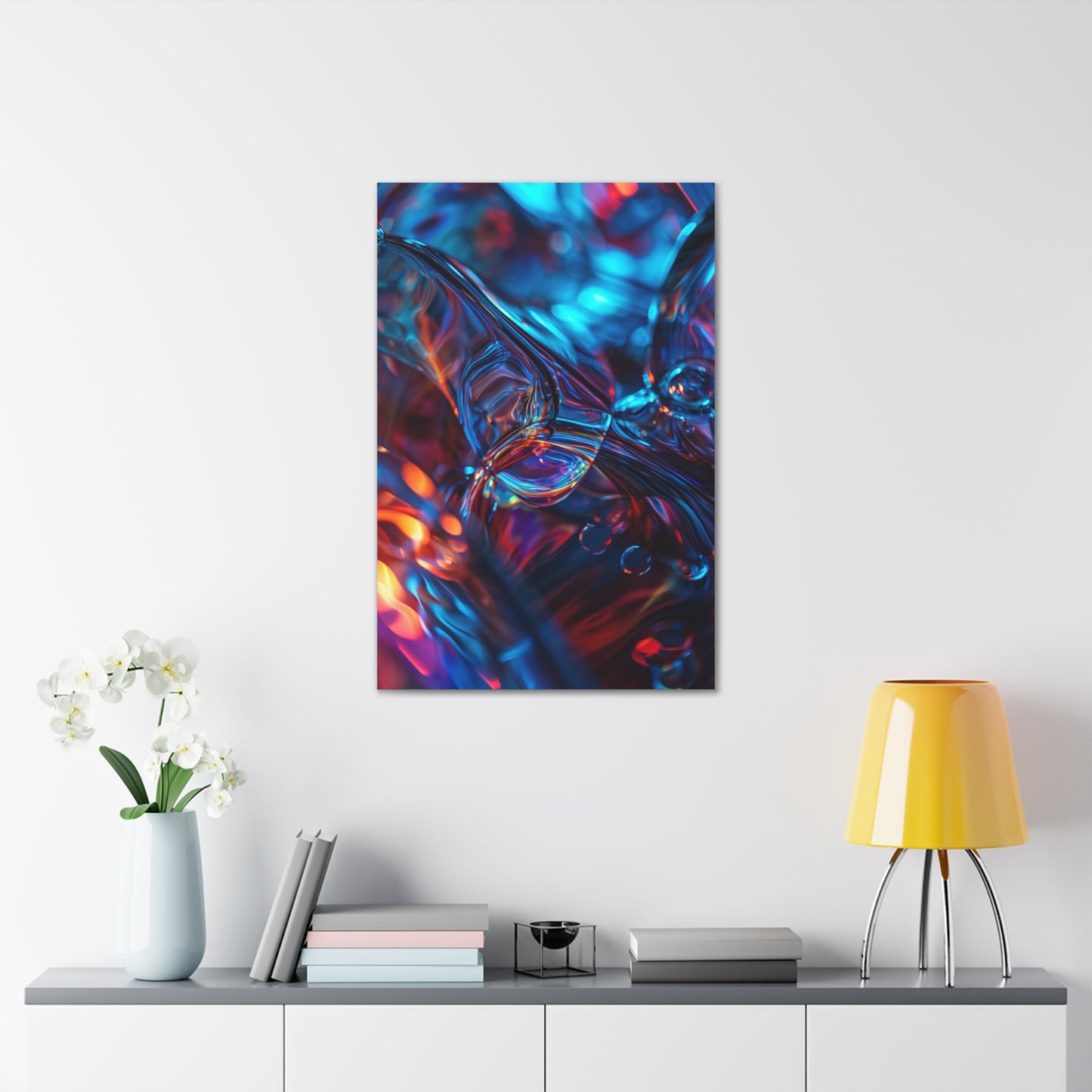 Aqueous Rift: Temporal Conduit - Abstract Harmony Canvas