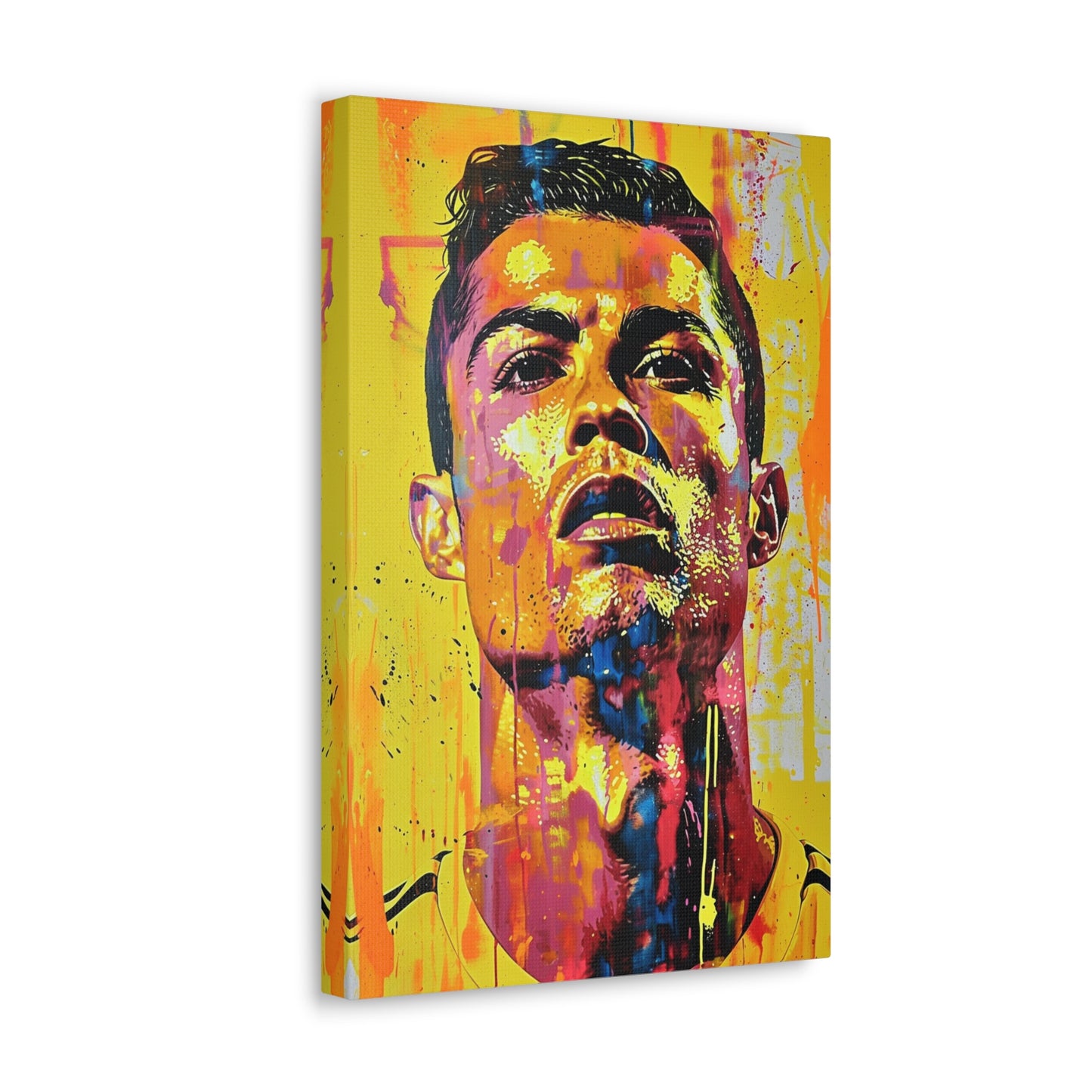 Ronaldo's Majesty: Artistic Presence in Soccer Greatness - Athletic Expressions Canvas