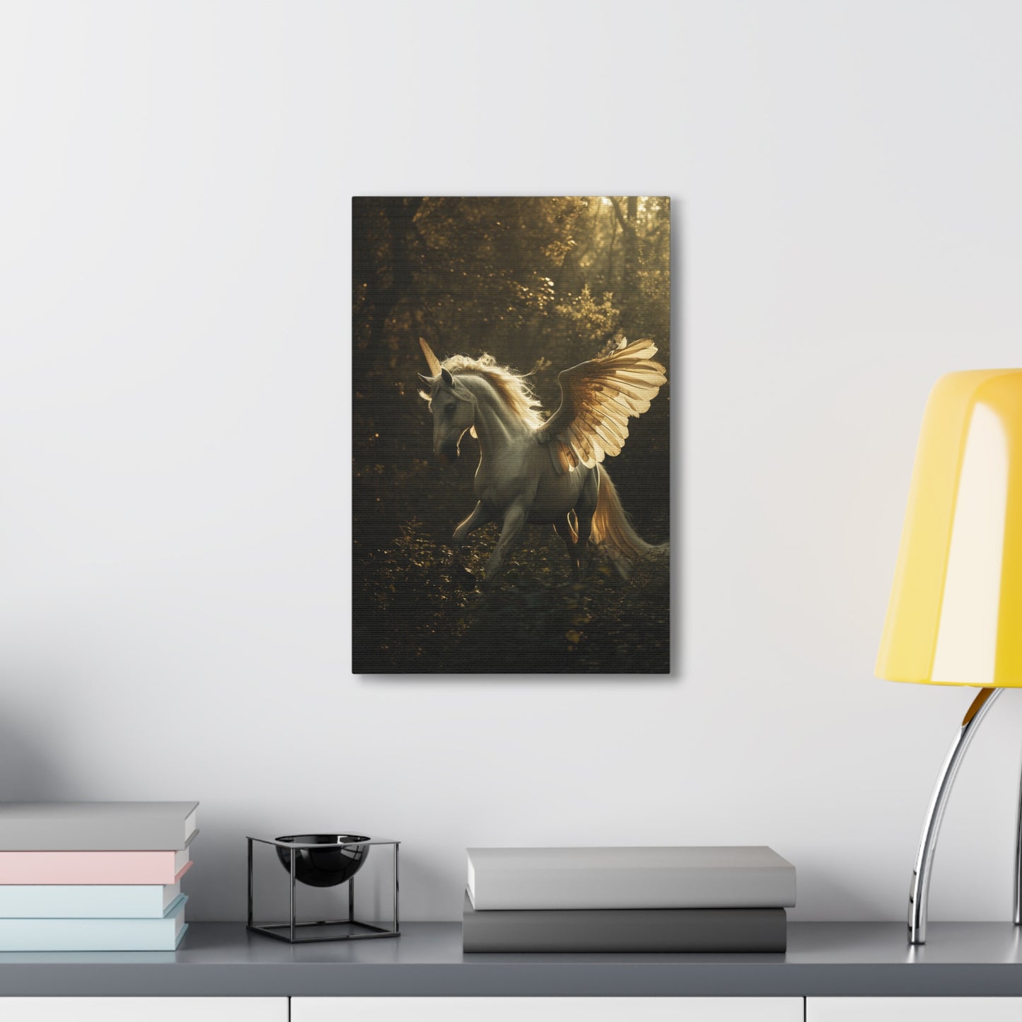 Celestial Equinox: The Majestic Pegacorn - Creatures from Beyond Canvas