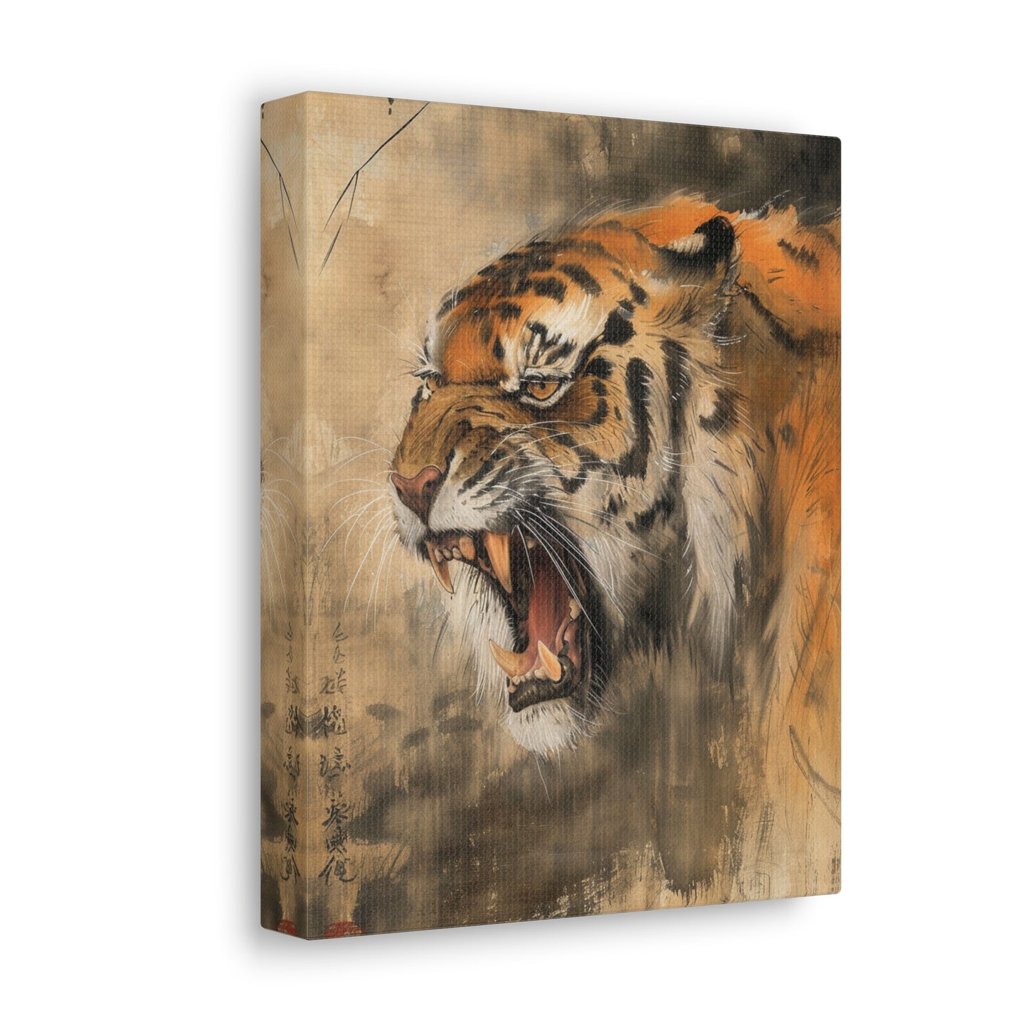 Roar of the Wild - Ukiyo-e Canvas