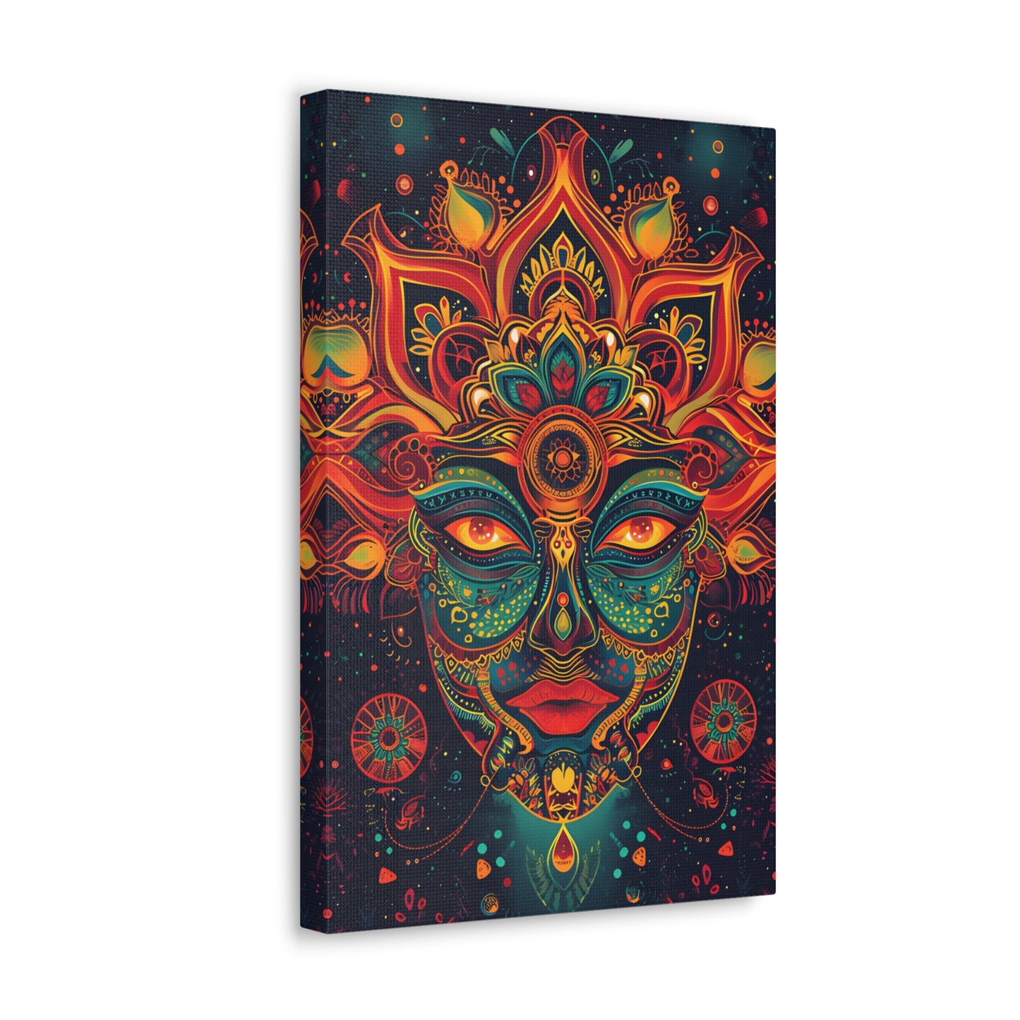 Psychedelic Vortex: Vibrant Mandala - Psychedelica Canvas