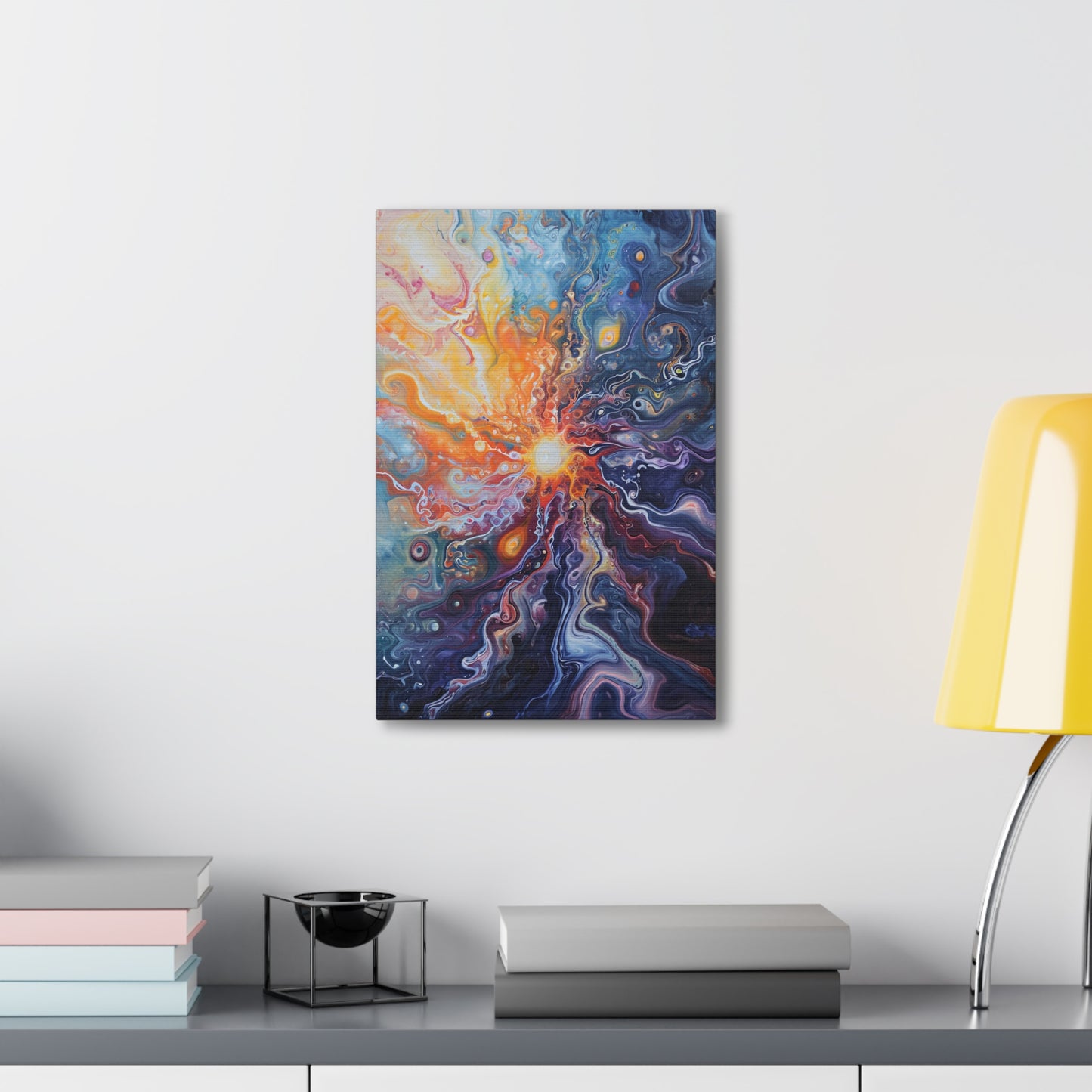 Solar Serenade - Abstract Harmony Canvas