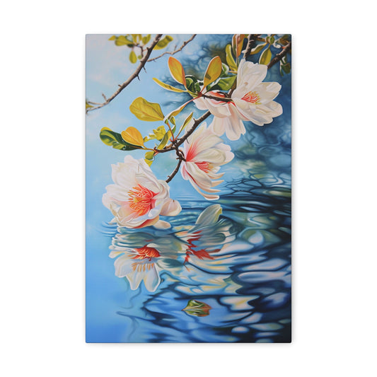 Surface Embrace: Waterside Whispers - The Garden Canvas