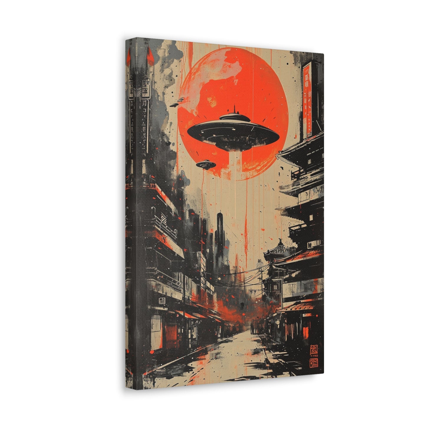 Cosmic Echoes - Ukiyo-e Canvas