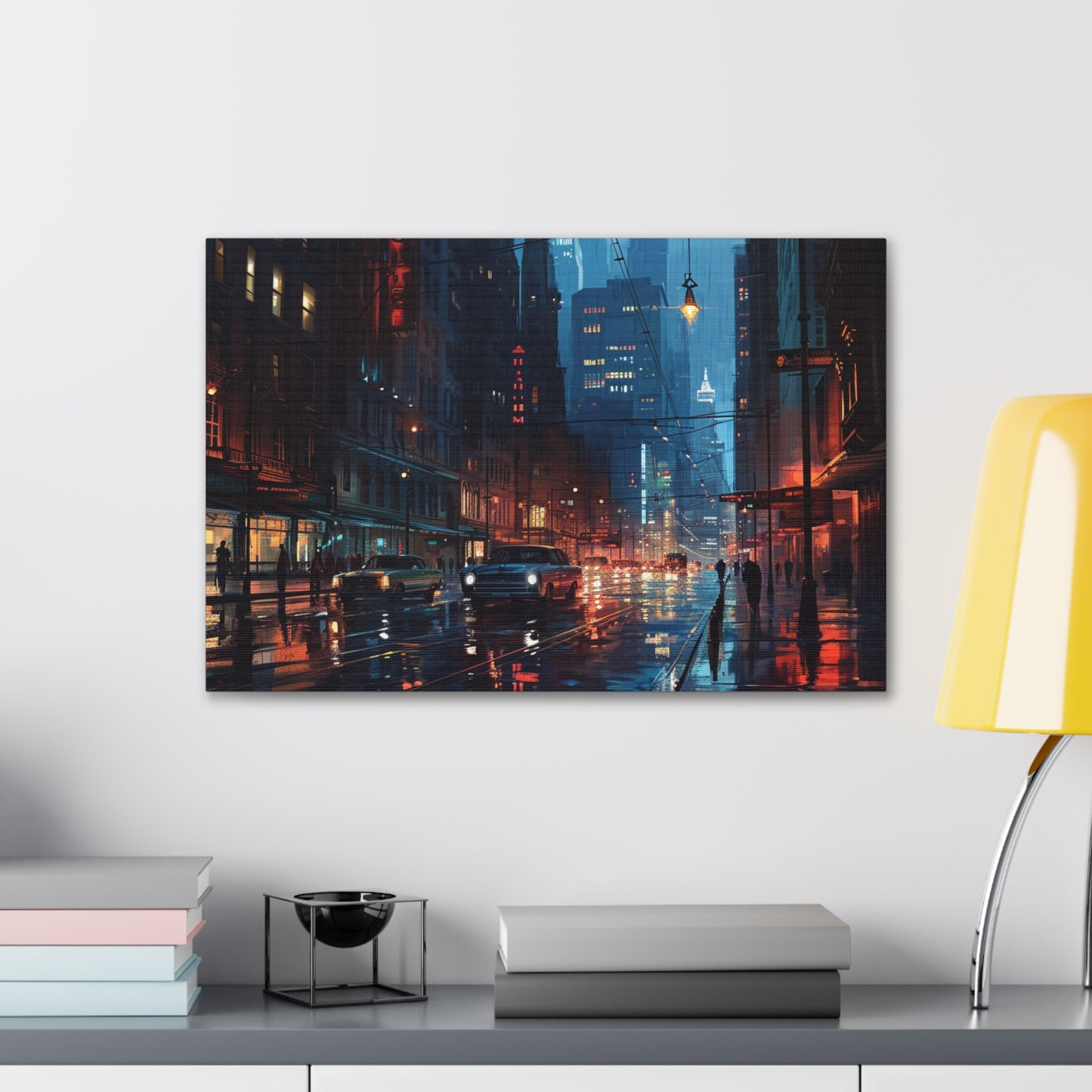 Vintage Vistas: Old School Cityscape Chronicles - Urban Epochs Canvas