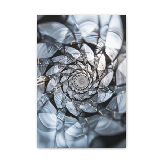 Metallic Phi Elegance - Sacred Geometry Canvas