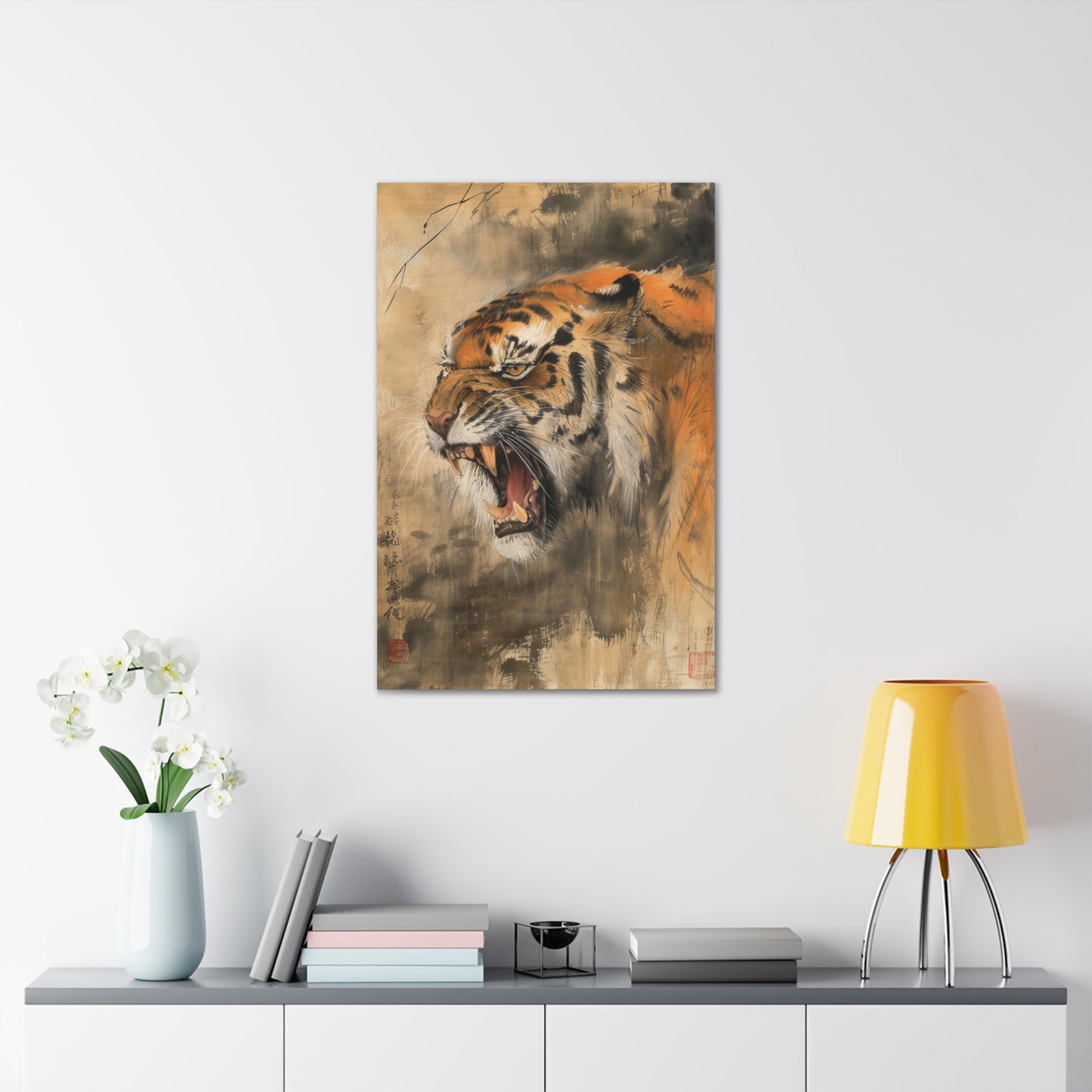 Roar of the Wild - Ukiyo-e Canvas