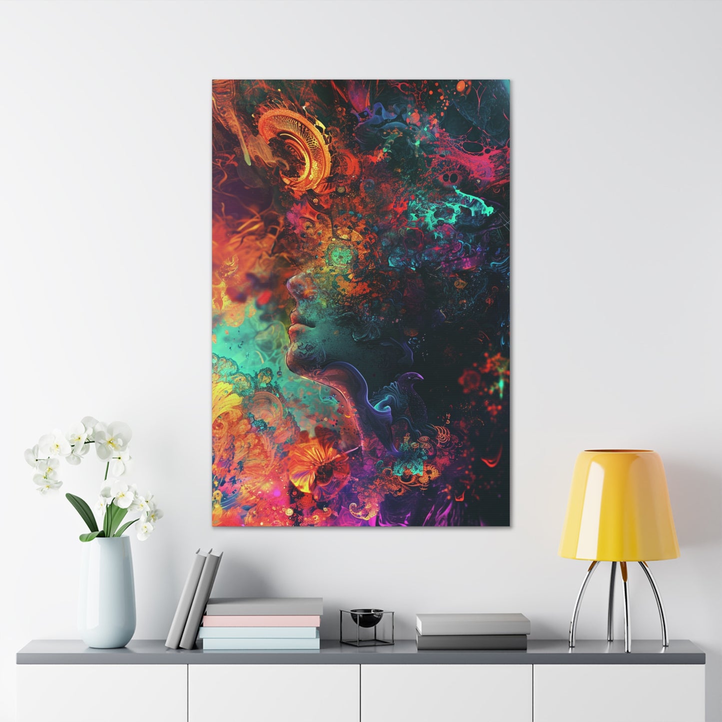 Mindscapes: A Journey Within - Abstract Harmony Canvas