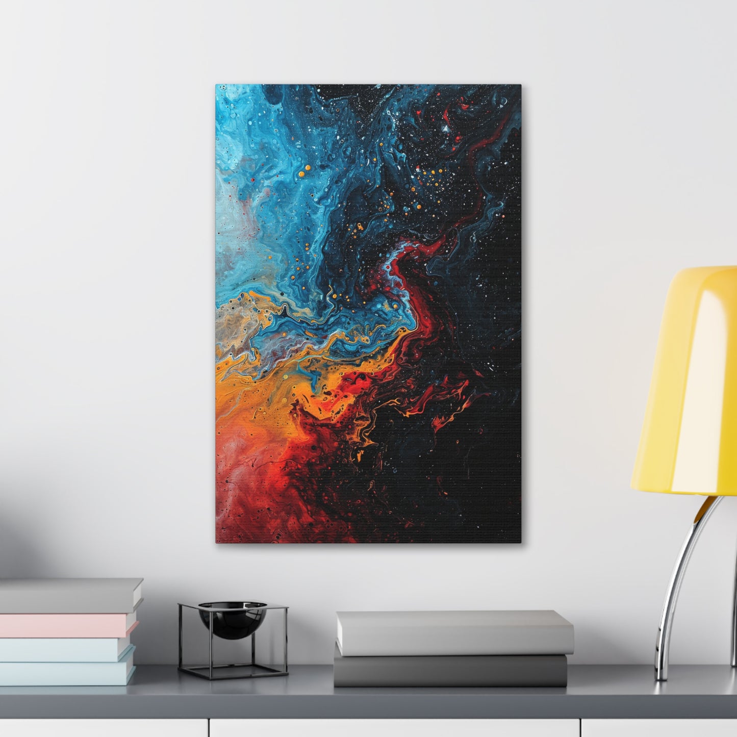 Luminous Convergence - Abstract Harmony Canvas