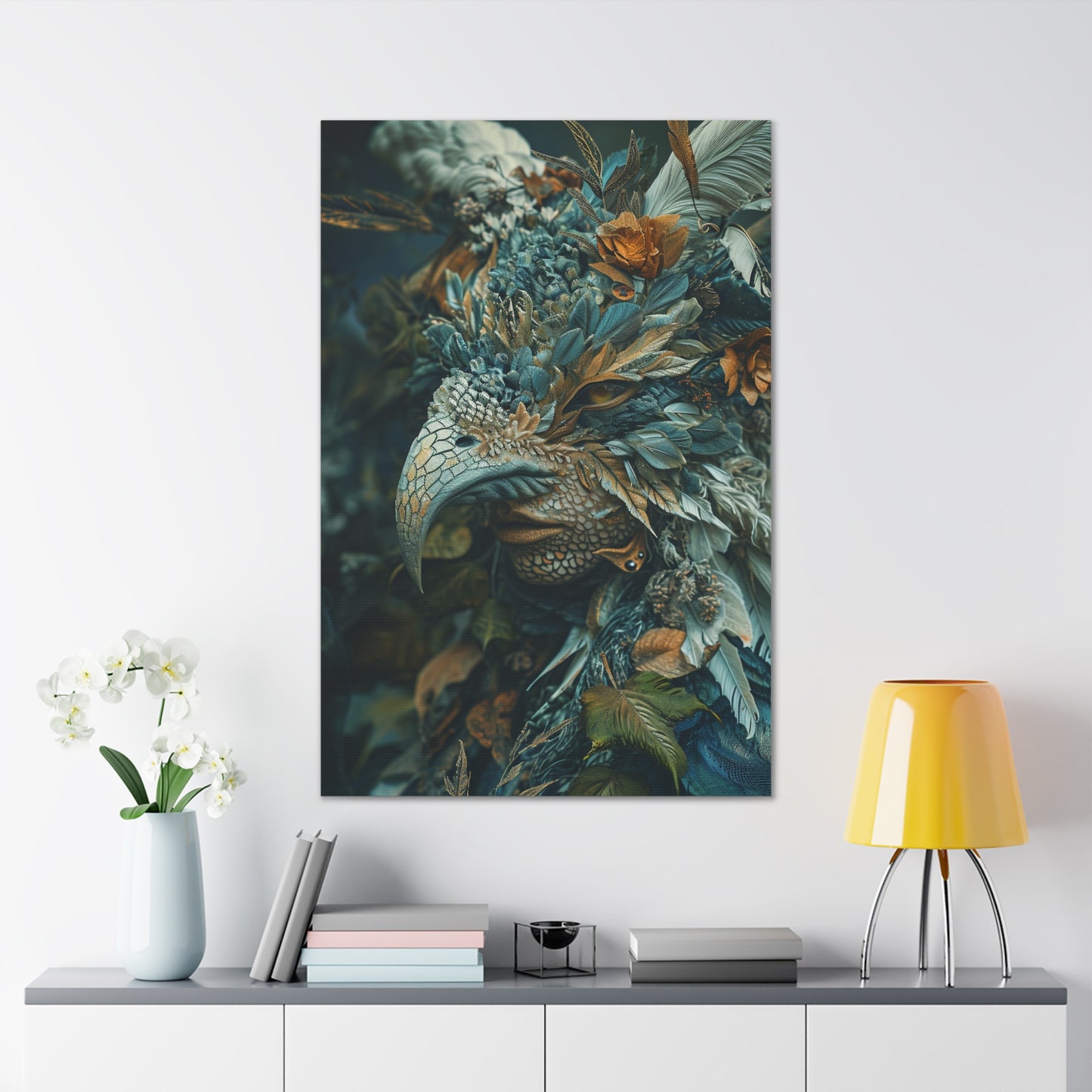 Verdant Enigma: Foliage-Adorned Chimera - Creatures From Beyond Canvas