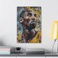 Bryant's Determination: Artistic Portrait in Basketball Brilliance - Athletic Expressions Canvas