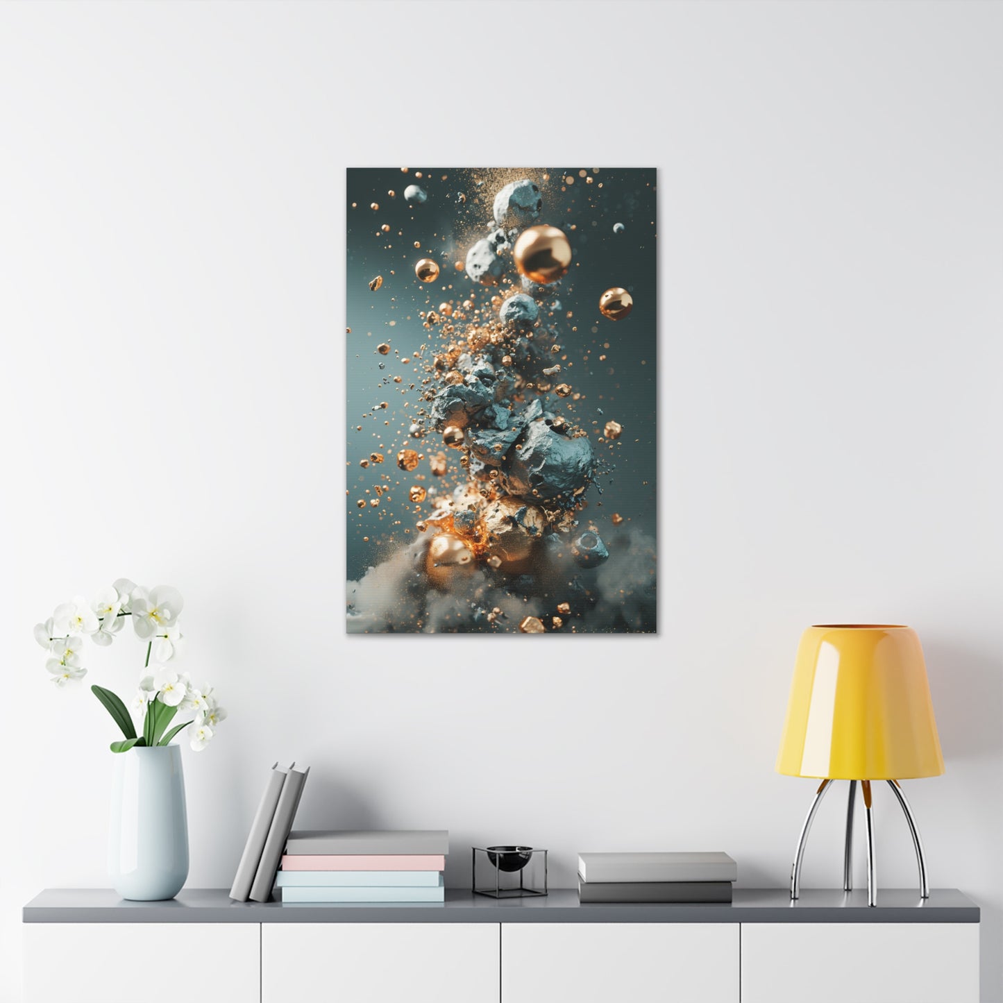 Fusion of Elements - Abstract Harmony Canvas