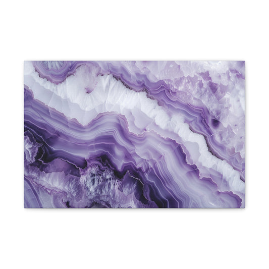 Royal Orchid Radiance - Marbleized Canvas