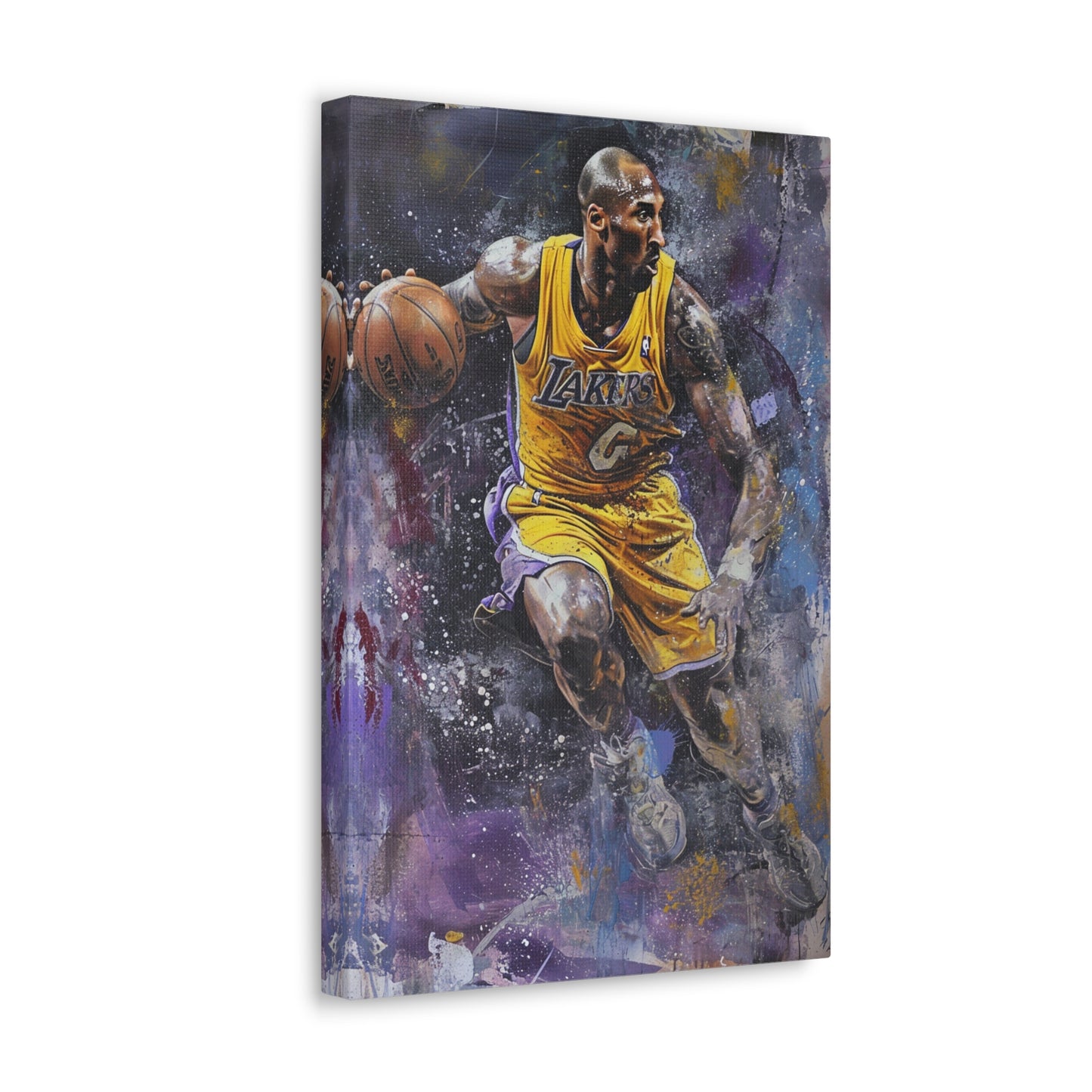 Kobe's Legacy: Artistic Impression in Basketball Mastery - Athletic Expressions Canvas