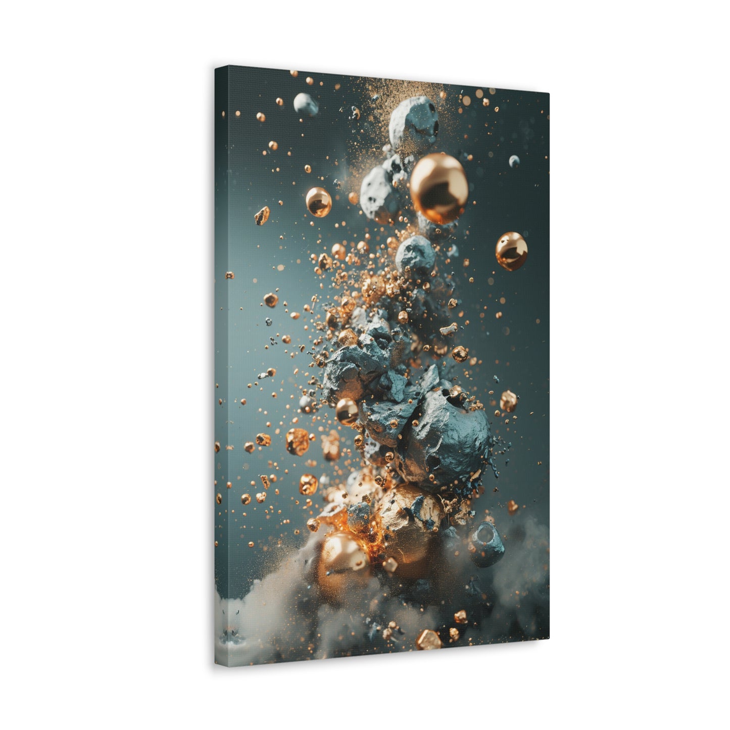 Fusion of Elements - Abstract Harmony Canvas