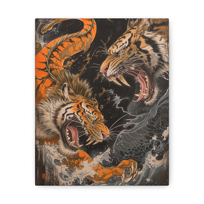 Roaring Duality - Ukiyo-e Canvas