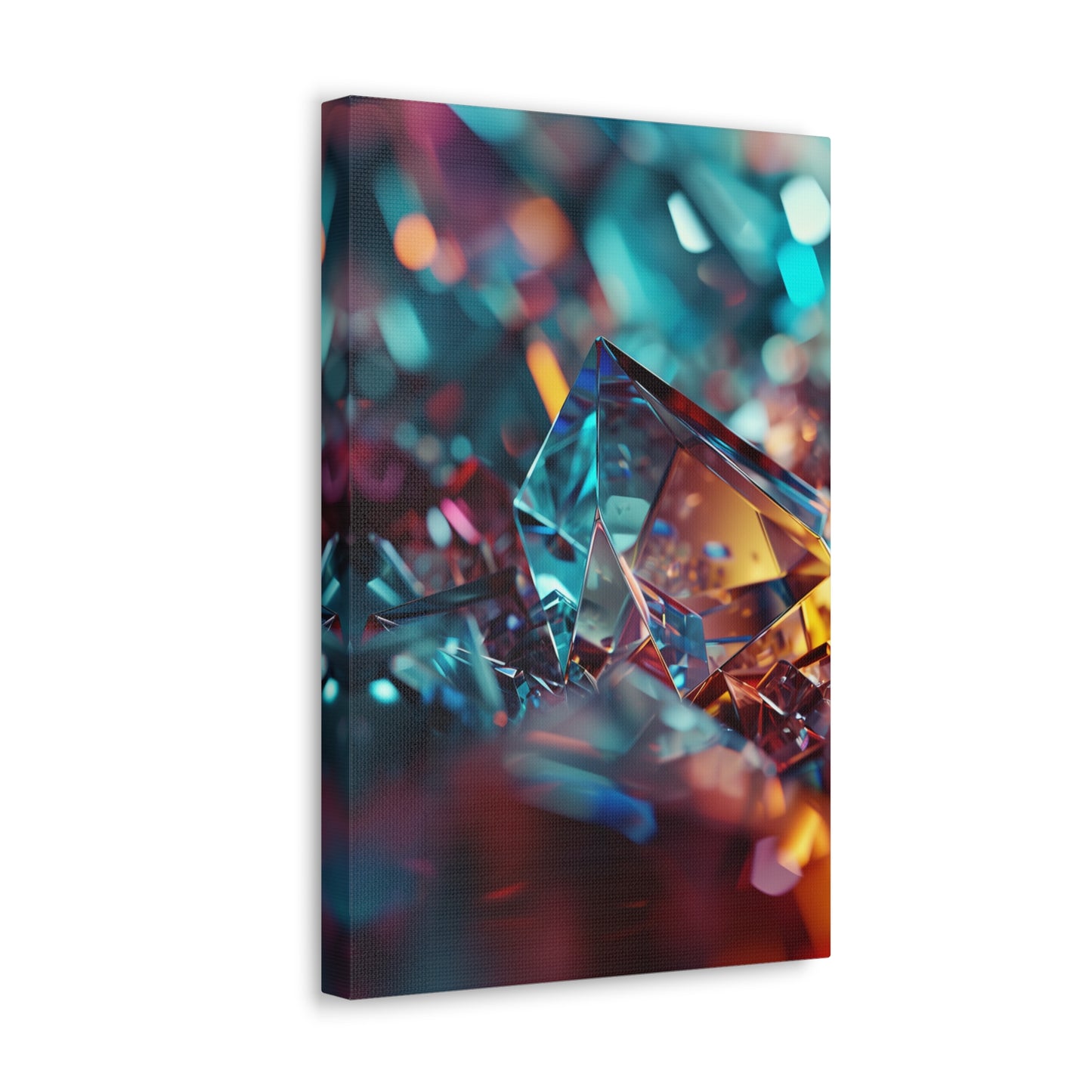 Ethereal Crystalline Forms - Abstract Harmony Canvas