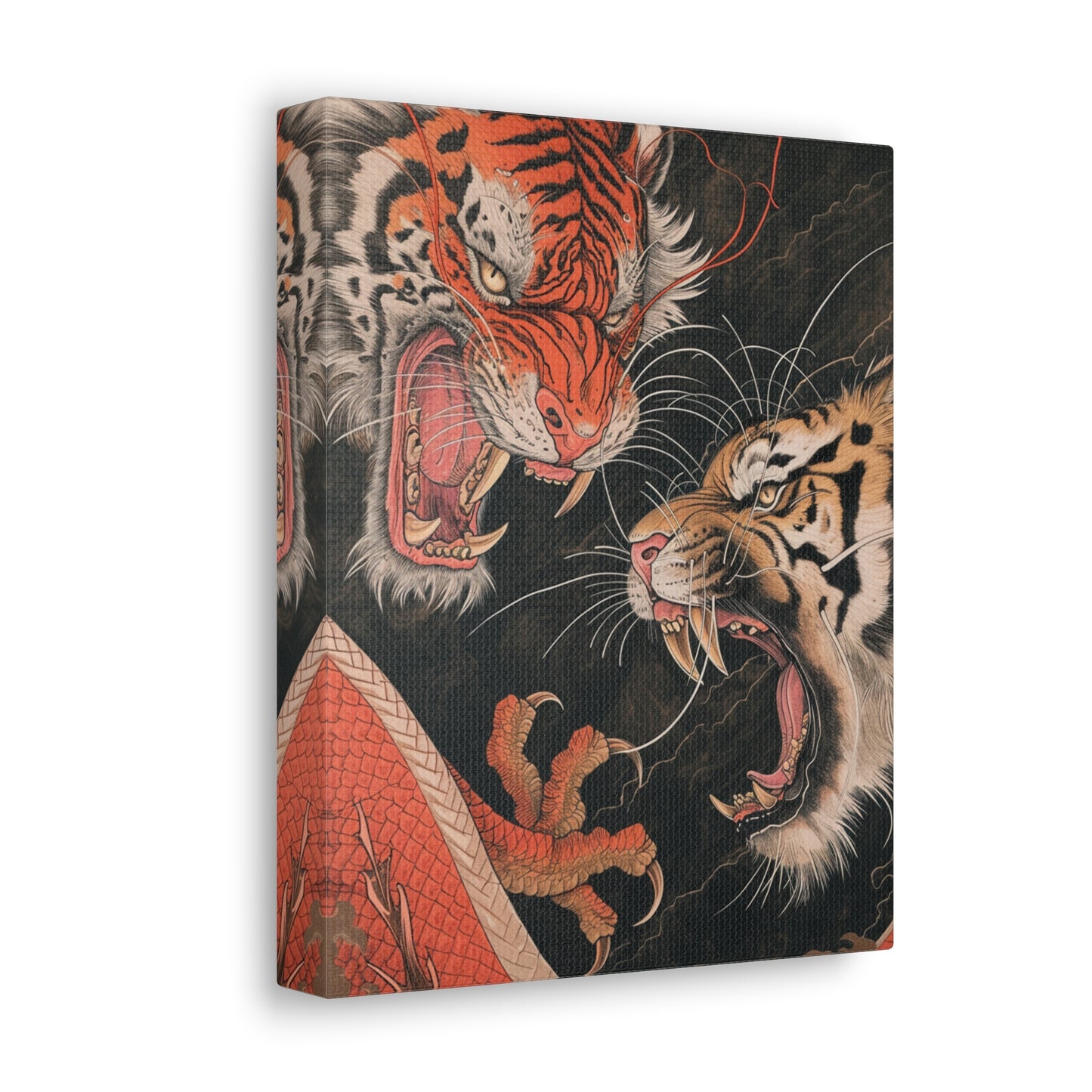 Roaring Kinship - Ukiyo-e Canvas