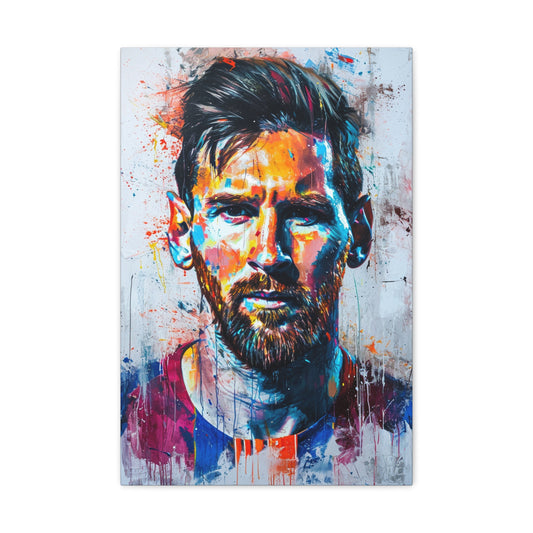 Messi's Aura: Artistic Mastery in Athletic Brilliance - Athletic Expressions Canvas