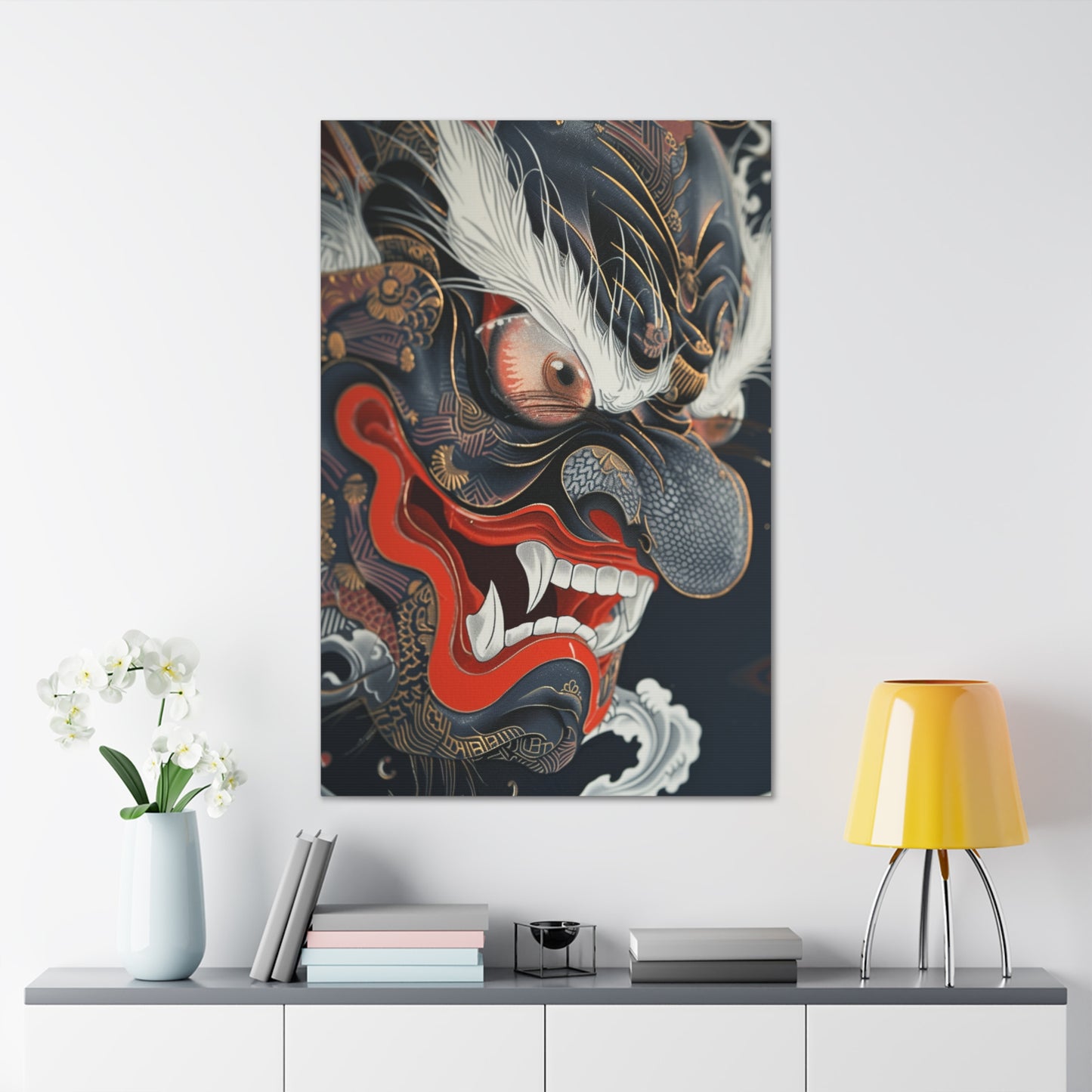 Shadowed Guardian - Ukiyo-e Canvas