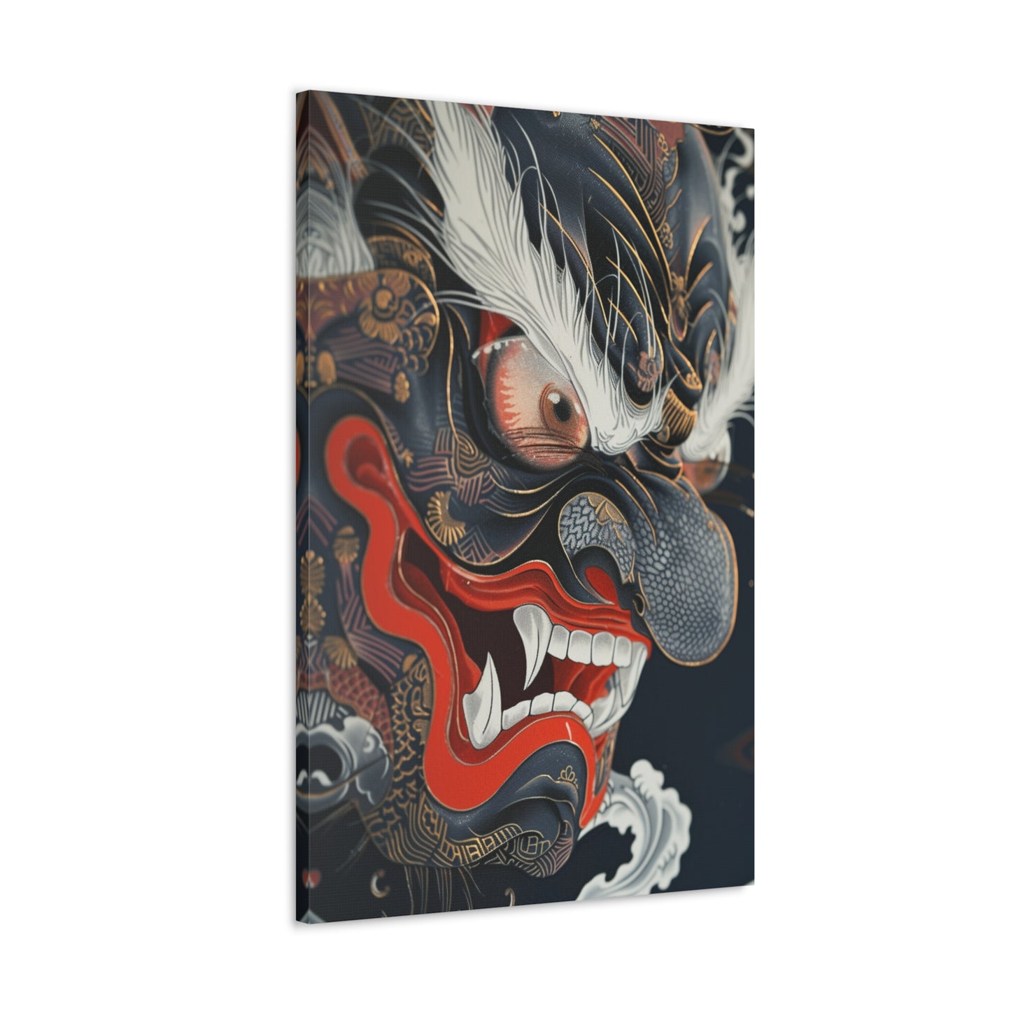 Shadowed Guardian - Ukiyo-e Canvas